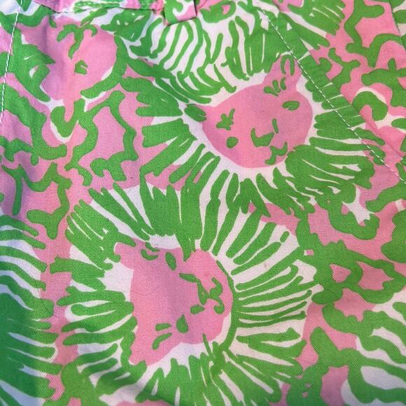 Lilly Pulitzer Chipper Bermuda Shorts Sunnyside Lions Print Size 0 - Picture 4 of 10